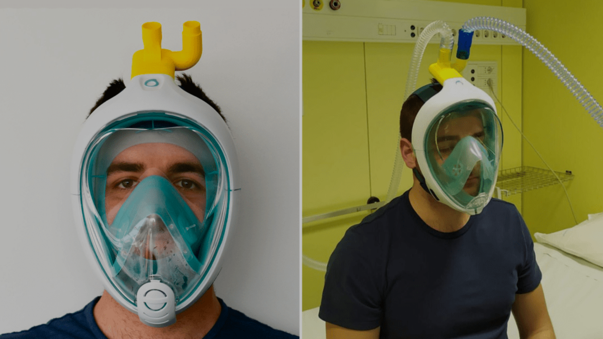 Covid-19 : cet ingénieur a conçu une valve qui adapte les masques de plongée aux respirateurs