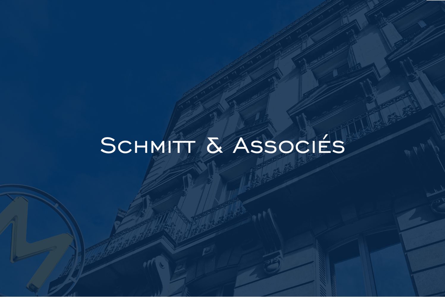 Cabinet d'avocats d'affaires Schmitt